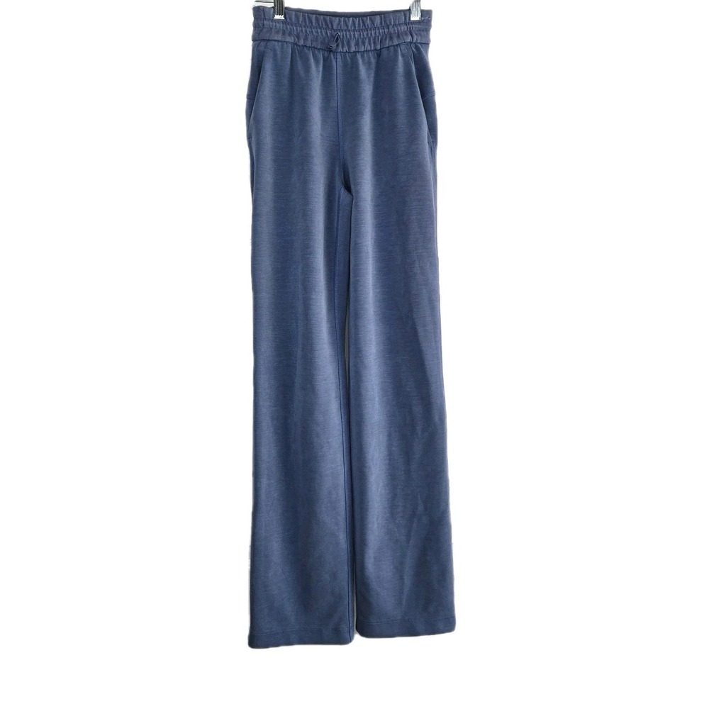 Lululemon Softstreme Pants Womens Size 0 Athleisure Pockets Joggers Blue